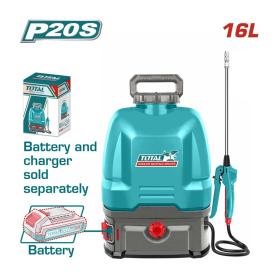 TOTAL Ψεκαστήρας Πλάτης Μπαταρίας 20V 16Lt Χωρίς Μπαταρία και Φορτιστή TSPLI2016