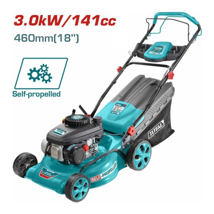 TOTAL Μηχανή Γκαζόν Βενζίνης Αυτοκινούμενο 4Hp TGT141182