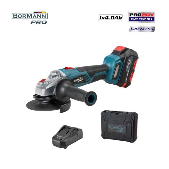 BORMANN PRO Γωνιακός Τροχός Φ125 BBP5130 Μπαταρίας 20V 4Ah 035138