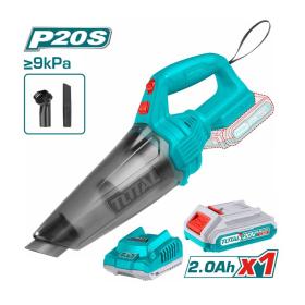 TOTAL Σκουπάκι με Μπαταρία 20V 2Ah TVLI20126