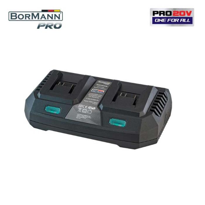 BORMANN PRO Διπλός Φορτιστής BBP2005 20V 2 x 4Ah-3A-Pro 036425