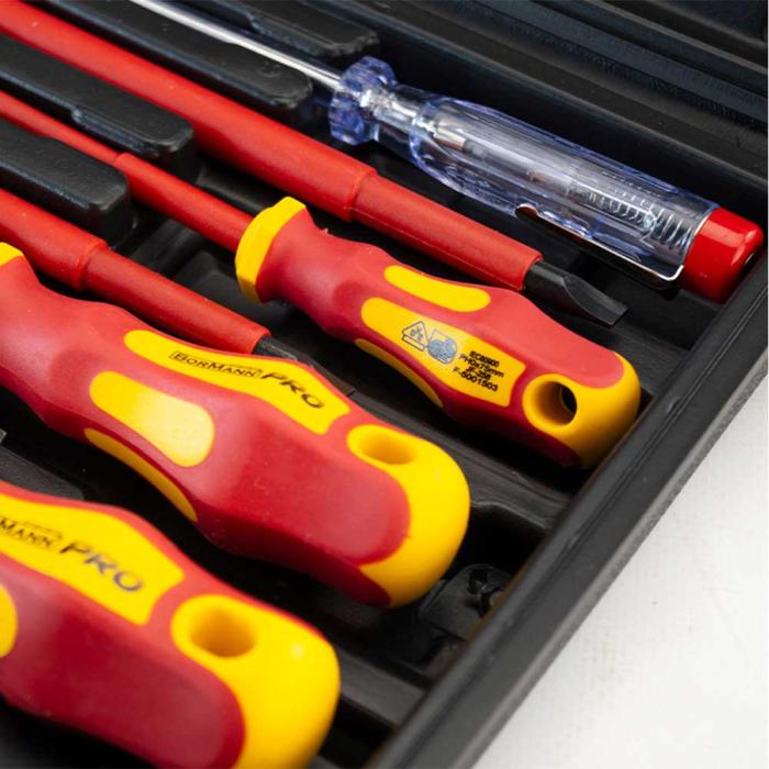 BORMANN PRO Σετ Κατσαβίδια VDE 1.000V Crv BHT7100 8 Τεμαχίων 046202
