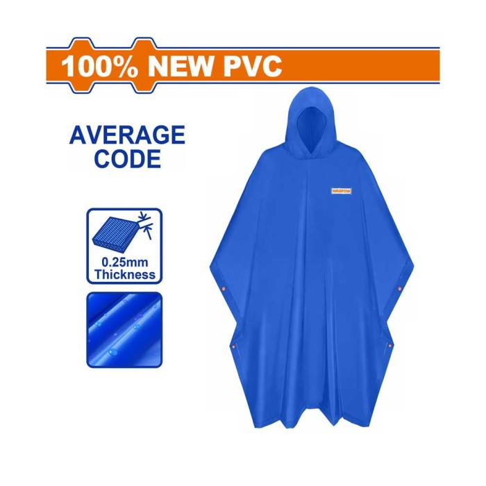WADFOW Αδιάβροχο Poncho Καπαρντίνα PVC WRC1001
