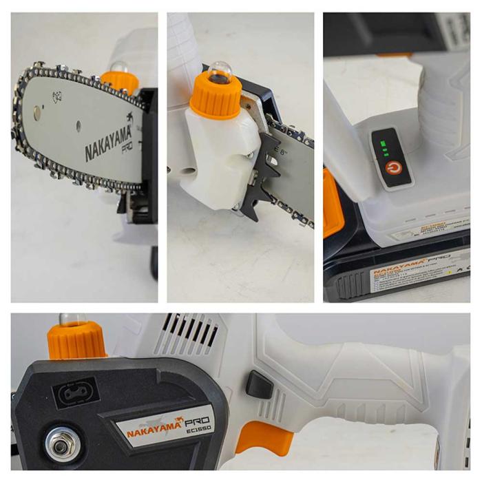 NAKAYAMA PRO Κλαδευτικό Αλυσοπρίονο Μπαταρίας 1x4Ah 21V Brushless EC1550 055655