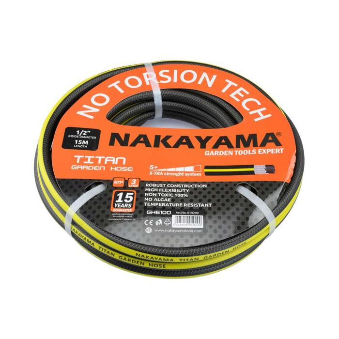 NAKAYAMA Λάστιχο Titan GH6610 3 Επιστρώσεις 50m 3/4" 072171