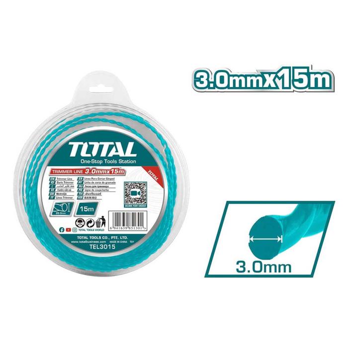 TOTAL Μεσινέζα Ελικοειδής 3mm 15m TEL3050