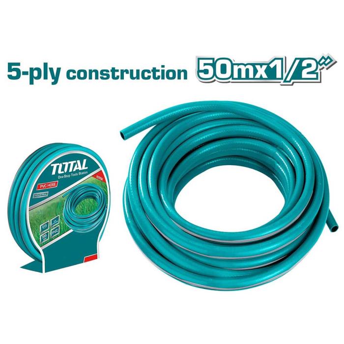 TOTAL Λάστιχο Ποτίσματος 5 Στρώσεων 1/2" 50m THPH501255