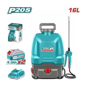 TOTAL Ψεκαστήρας Πλάτης με 2 Μπαταρίες 20V 4Ah 16Lt TSPLI201644E