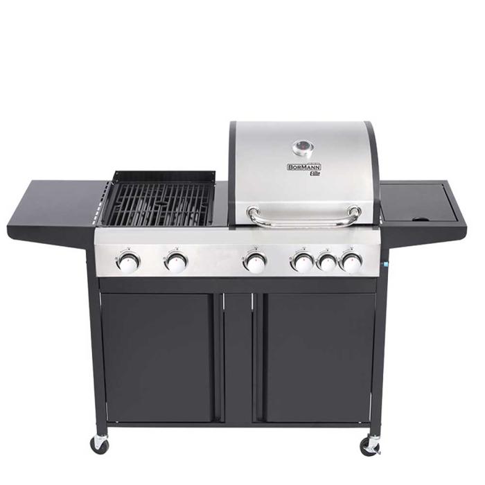 BORMANN ELITE Ψησταριά Υγραερίου 4 + 1 Εστιών Combo Grill BBQ5060 080466