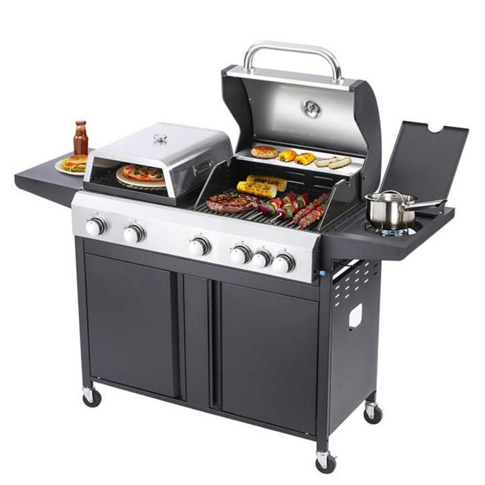 BORMANN ELITE Ψησταριά Υγραερίου 4 + 1 Εστιών Combo Grill BBQ5060 080466