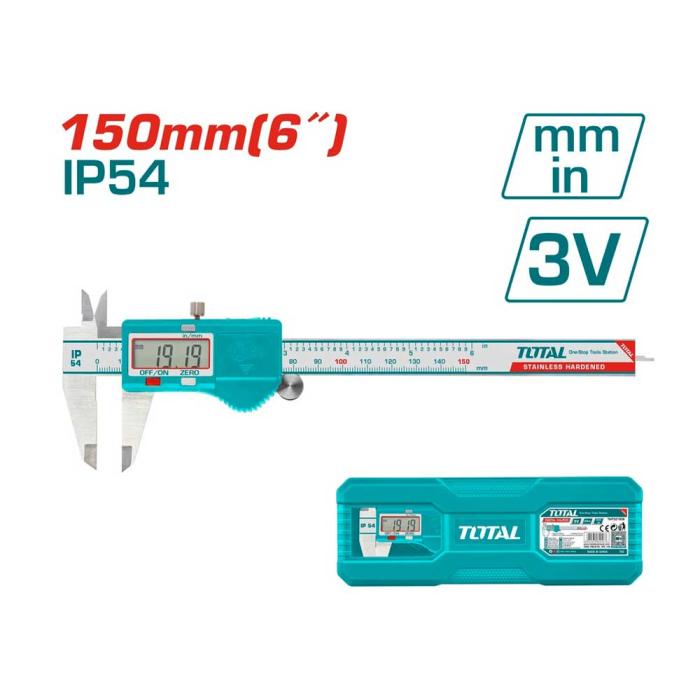 TOTAL Παχύμετρο Ψηφιακό Inox TMT321506