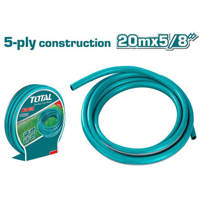 TOTAL Λάστιχο Ποτίσματος 5 Στρώσεων 5/8" 20m THPH205855