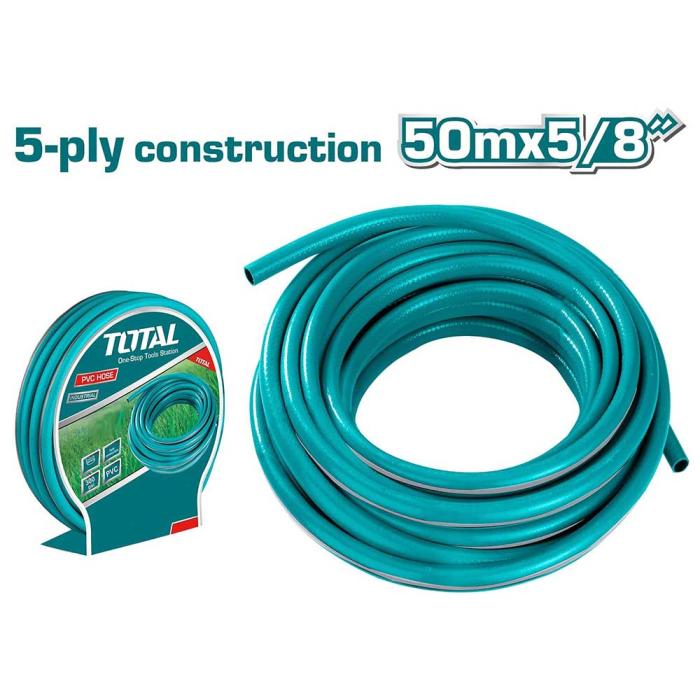 TOTAL Λάστιχο Ποτίσματος 5 Στρώσεων 5/8" 50m THPH505855