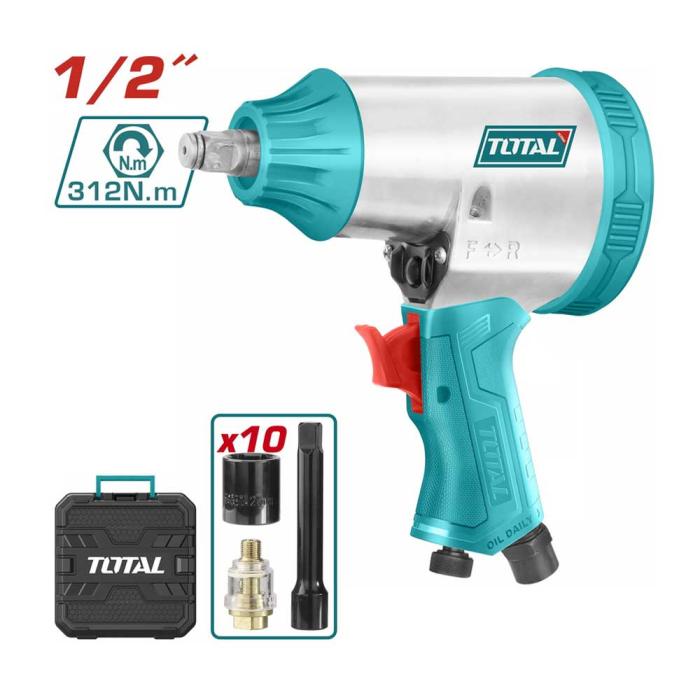 TOTAL Αερόκλειδο 1/2" 312Nm Super Select TAT41125