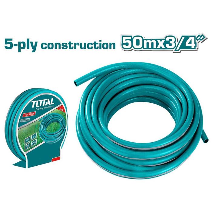 TOTAL Λάστιχο Ποτίσματος 5 Στρώσεων 3/4" 50m THPH503455
