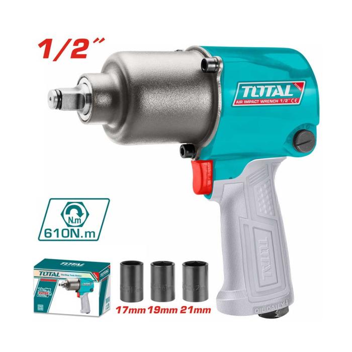 TOTAL Αερόκλειδο 1/2" 610Nm TAT40122
