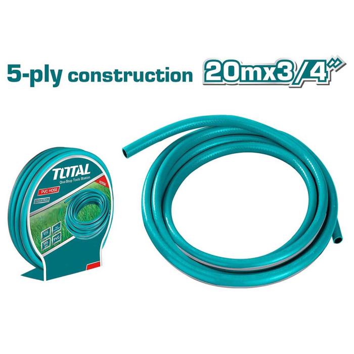 TOTAL Λάστιχο Ποτίσματος 5 Στρώσεων 3/4" 20m THPH203455
