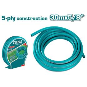 TOTAL Λάστιχο Ποτίσματος 5 Στρώσεων 5/8" 30m THPH305855