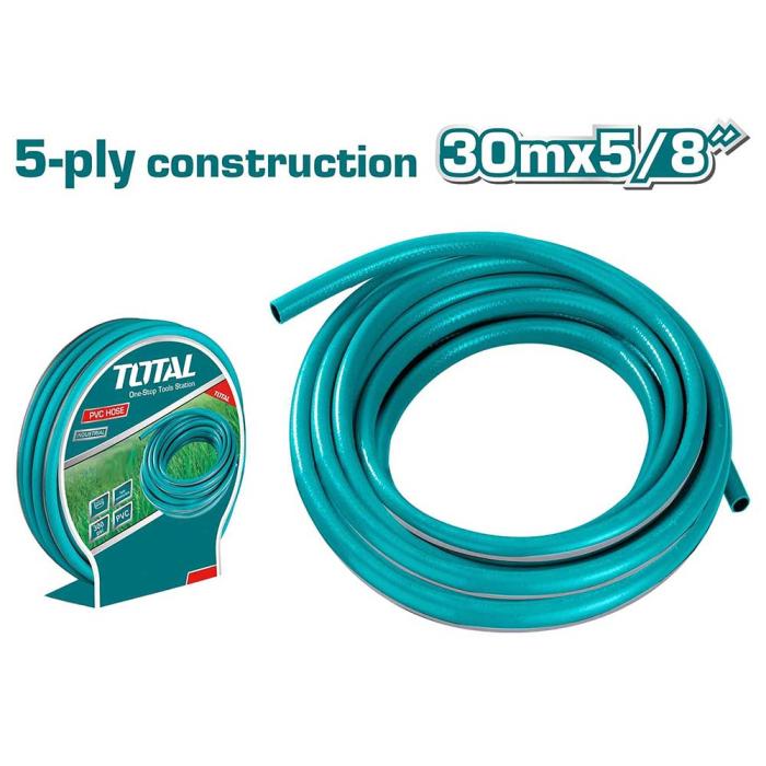 TOTAL Λάστιχο Ποτίσματος 5 Στρώσεων 5/8" 30m THPH305855