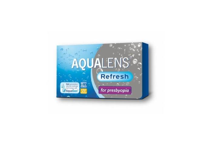 Μηνιαίοι Πολυεστιακοί  Φακοί επαφής Aqualens Refresh for presbyopia(3 Φακοί)