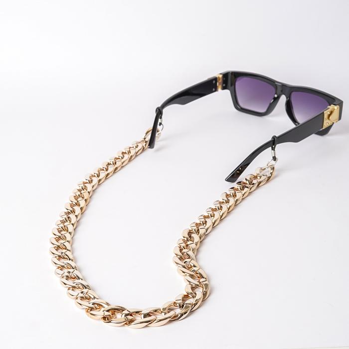 Ακρυλική Αλυσίδα Γυαλιών Ηλίου Mellon Collection Flat Chain Gold