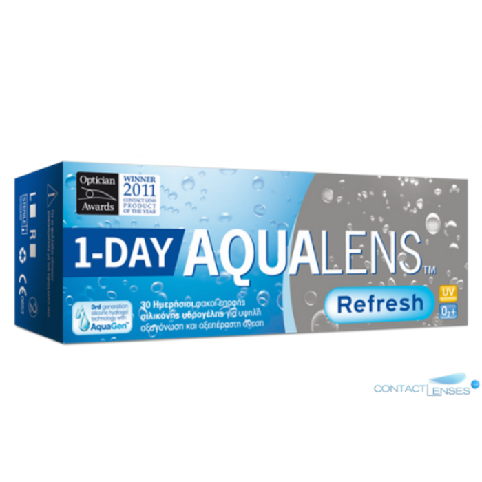 Ημερήσιοι Φακοί επαφής Aqualens refresh One Day (30 Φακοί) +10 ΔΩΡΟ