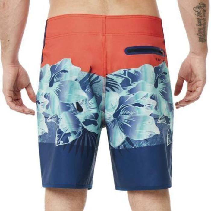 BOARDSHORTS OAKLEY FLOWER BLOCK SEAMLESS 19'' FIRE RED