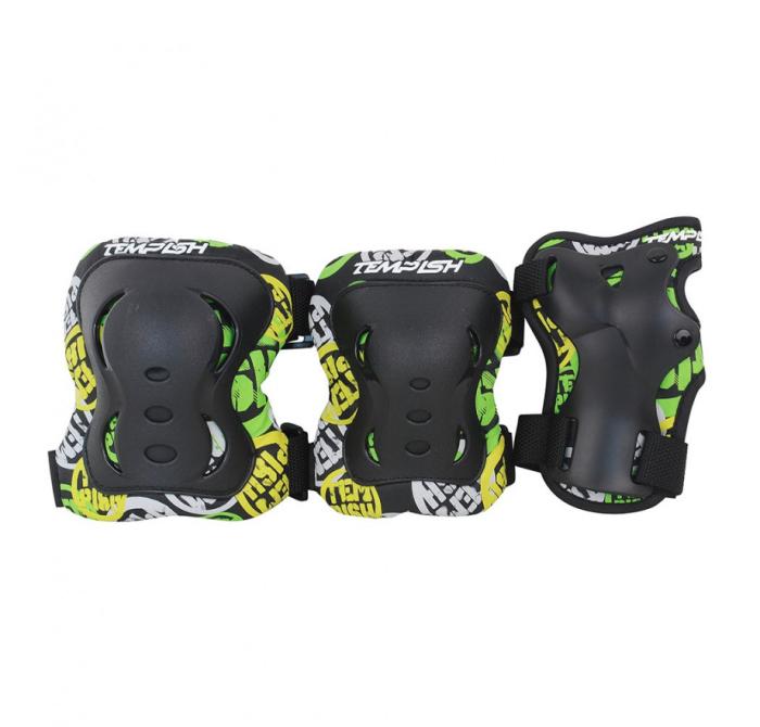 ΠΡΟΣΤΑΤΕΥΤΙΚΑ ΕΠΙΚΑΡΠΙΑ ΓΟΝΑΤΑ ΕΠΙΓΟΝΑΤΙΔΕΣ TEMPISH FID SKATE PADS 3-PACK BLACK