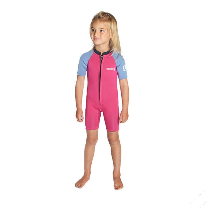 ΣΤΟΛΗ ΘΑΛΑΣΣΗΣ ΜΟΝΟΣΟΡΤΣ ΠΑΙΔΙΚΗ C-SKINS C-KID BABY SHORTI MAGENTA/POWDER BLUE/SLATE 3/2MM