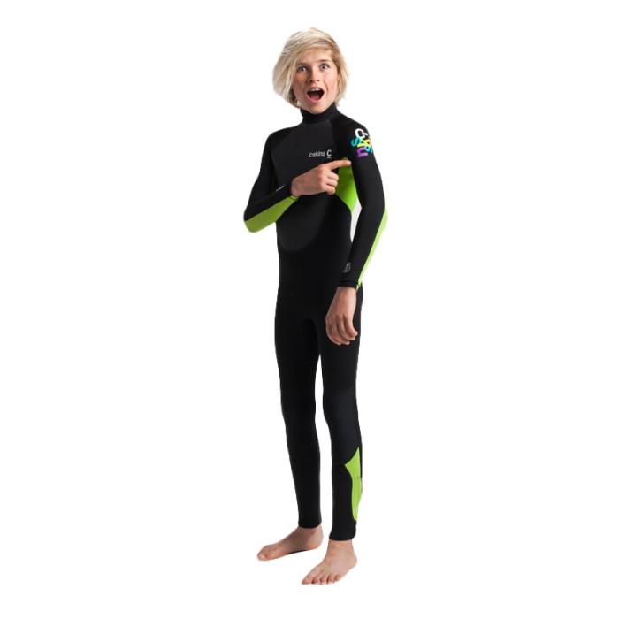 ΣΤΟΛΗ ΘΑΛΑΣΣΗΣ ΠΑΙΔΙΚΗ C-SKINS ELEMENT STEAMER 3/2ΜΜ BLACK/LIME/MULTI