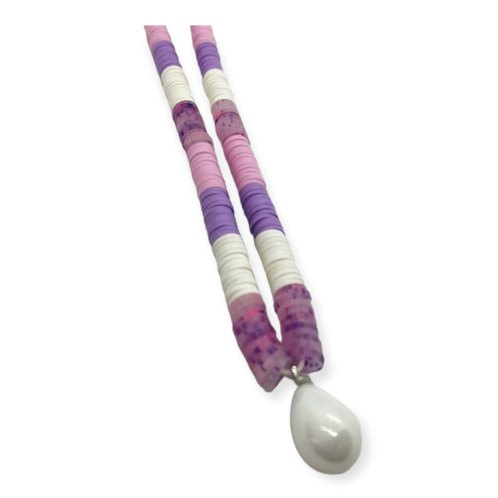 Κολιέ Γυναικείο Ananna με Πολυμερικό Pearl Purple