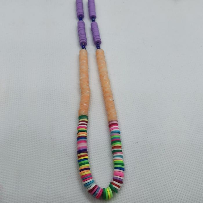 Κολιέ Γυναικείο Ananna με Πολυμερικό multicolor SalmonPurple