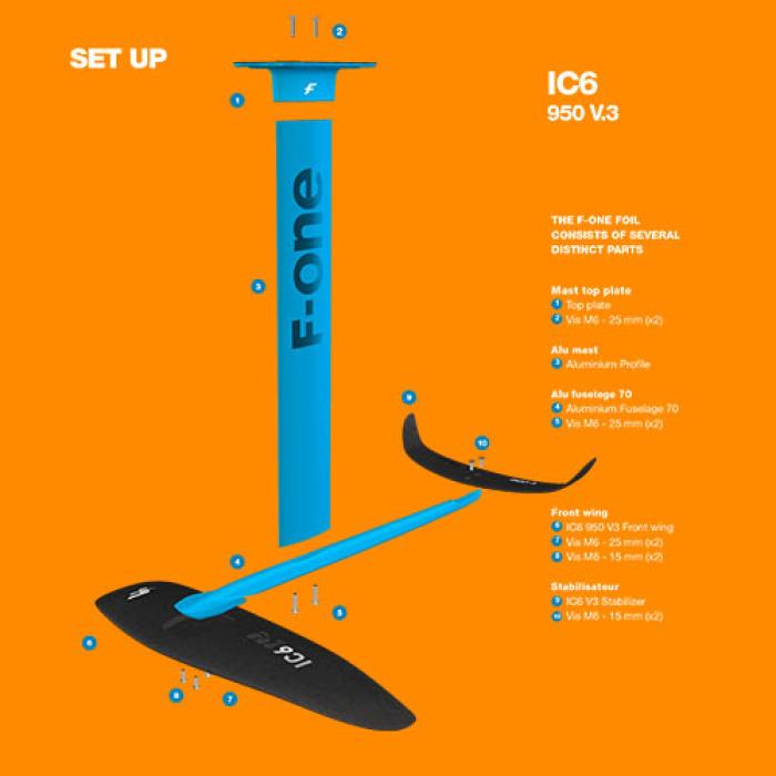 FOIL F-ONE IC6 950  V.3. COMPLETE