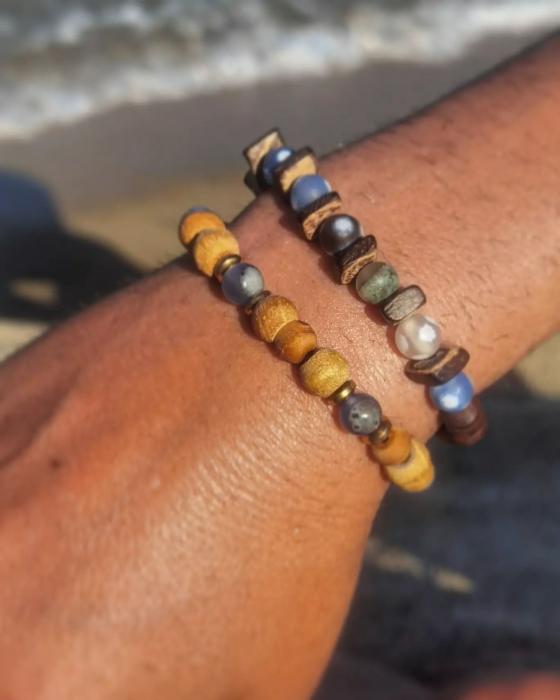 Βραχιολι Ανδρικο Ananna Woodbead #2