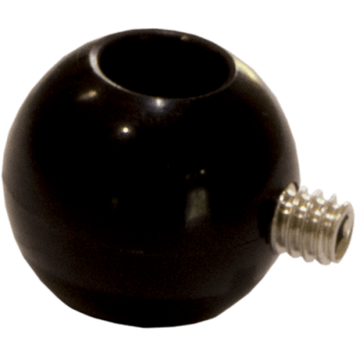 KITE STOPPER BALL 24MM WITH SIDE SCREW BLACK
