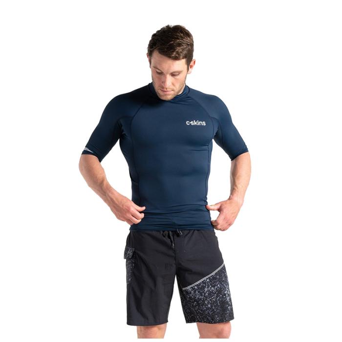 ΛΥΚΡΑ ΑΝΔΡΙΚΗ UV C-SKINS SS CREW NECK SLATE NAVY