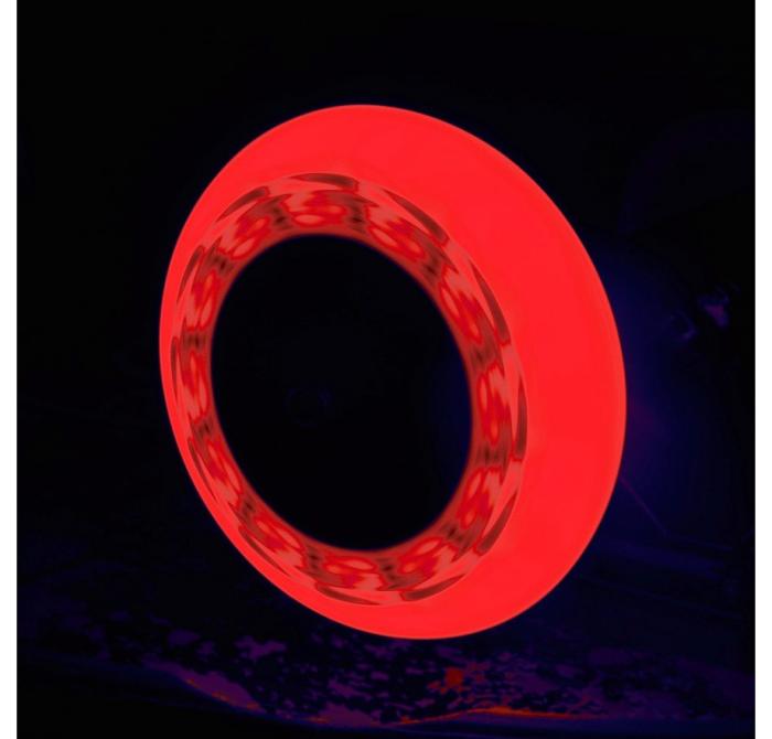 ΡΟΔΑΚΙΑ INLINE SKATE TEMPISH FLASHING RED 80X24 85A SET