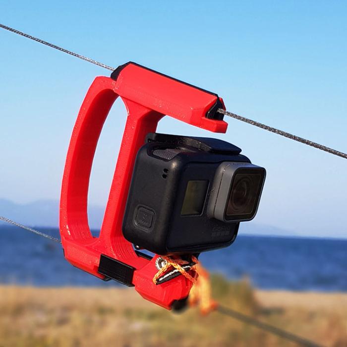 ΒΑΣΗ ACTION CAMERAS ΓΙΑ KITESURF KITE LINE MOUNT GREEN