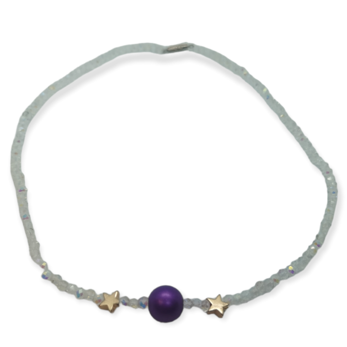 Κολιέ Γυναικειο Ananna Purple pearl