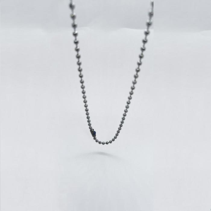 Κολιέ Αλυσίδα Καζανάκι Ananna Gunmetal Unisex