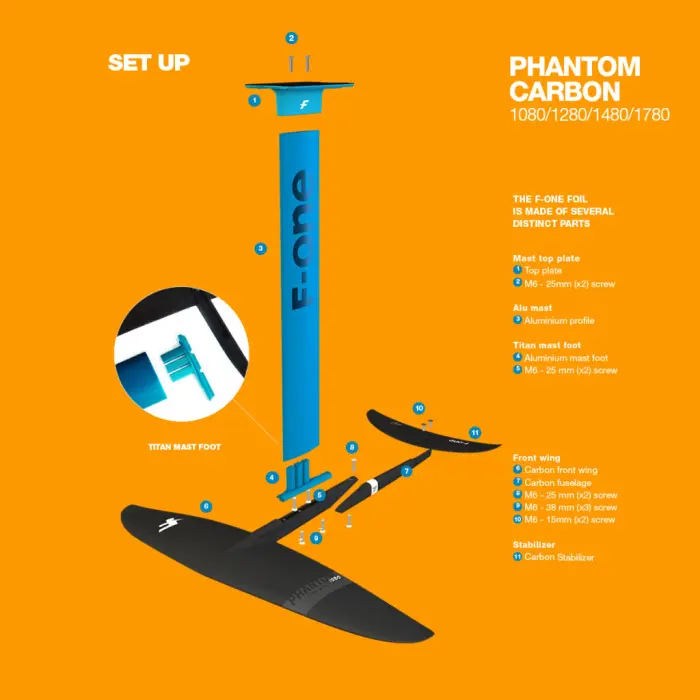 FOIL F-ONE PHANTOM CARBON 1080 - Extreme Spot