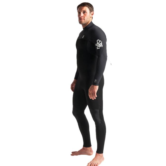 ΣΤΟΛΗ ΘΑΛΑΣΣΗΣ ΑΝΔΡΙΚΗ C-SKINS SESSION 3/2ΜΜ MENS BACKZIP STEAMER BLACK/CARBON/WHITE