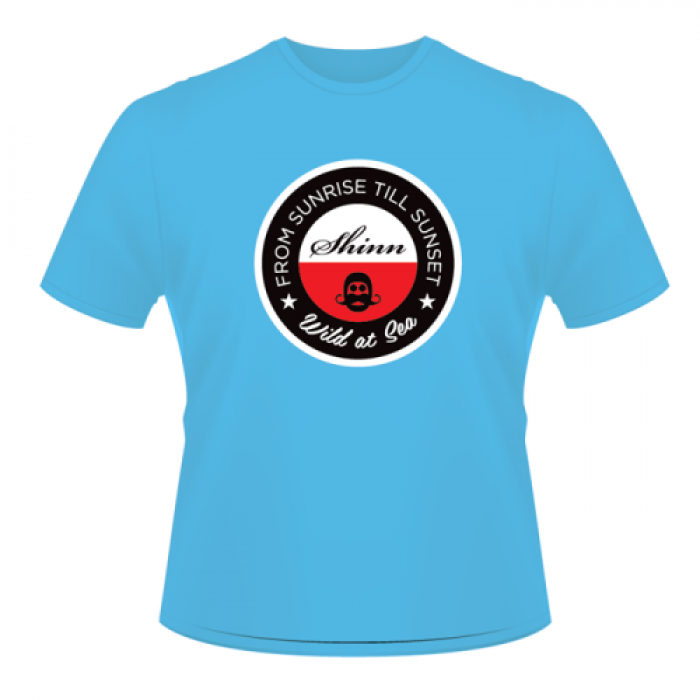 T-SHIRT SHINN WILD AT SEA BLUE