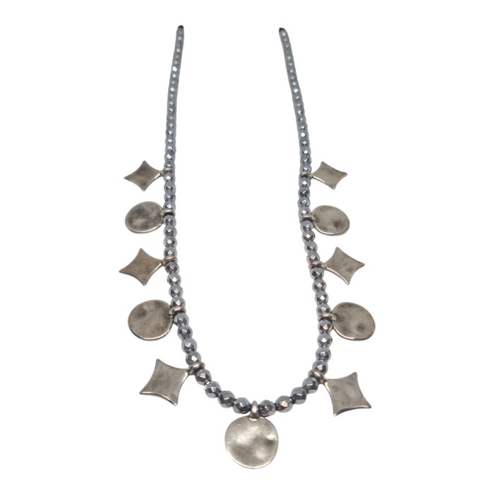 Κολιέ Ananna Boho Silver Amfitriti
