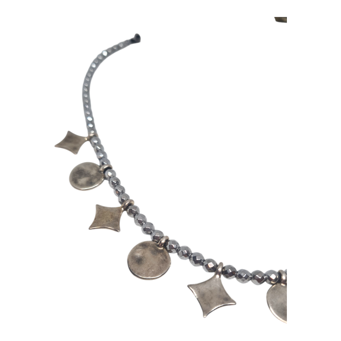 Κολιέ Ananna Boho Silver Amfitriti